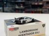 XE MÔ HÌNH LAMBORGHINI AVENTADOR SVJ SILVER,TỶ LỆ 1/64 HUNG HINH TOYS