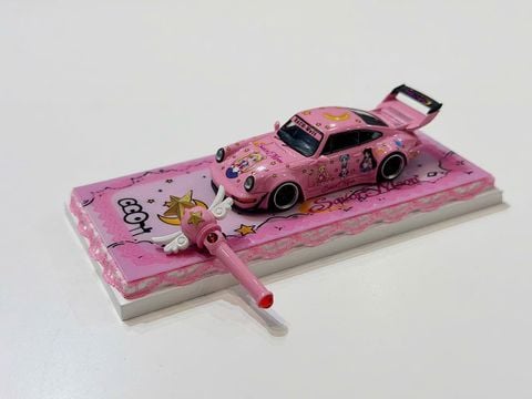  XE MÔ HÌNH PORSCHE 964 SAILOR MOON,TỶ LỆ 1/64 ZJWJ MODEL 