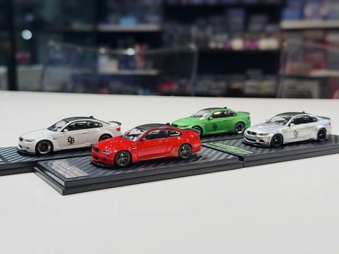  XE MÔ HÌNH BMW M3 E92 LBW,TỶ LỆ 1/64 FINE MODEL 