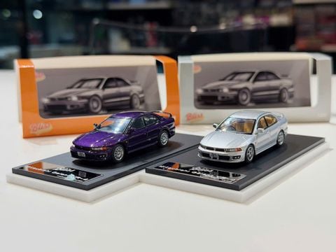  XE MÔ HÌNH MITSUBISHI GALLANT VR-4 8TH GENERATION,TỶ LỆ 1/64 BLISS 