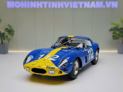  XE MÔ HÌNH FERRARI 250 GTO 1964,#112 9TH TARGA FORIO ULF NORINDER,TỶ LỆ 1/18 CMC 
