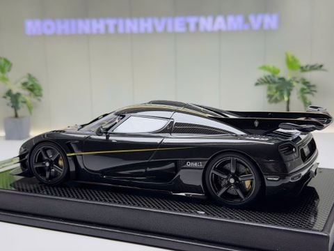  XE MÔ HÌNH KOENIGSEGG ONE:1 CARBON FIBER,TỶ LỆ 1/18 VMB MODEL 