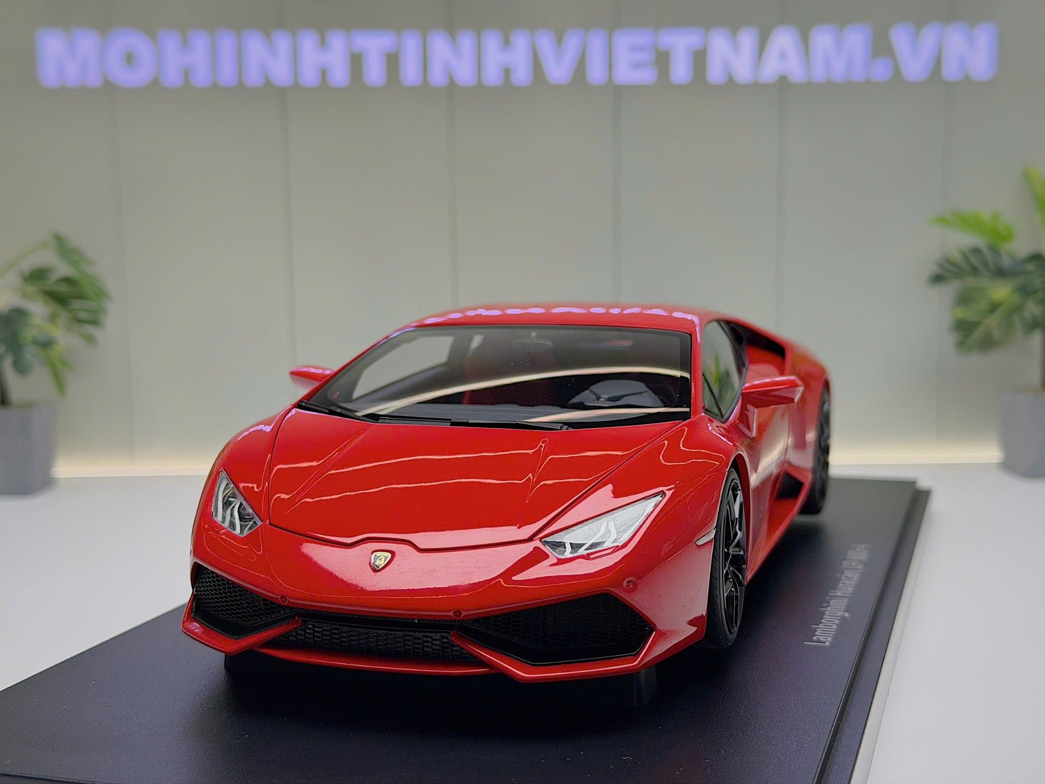 XE MÔ HÌNH LAMBORGHINI HURACAN LP610-4 RED,TỶ LỆ 1/18 AUTOART