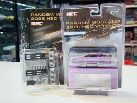  XE MÔ HÌNH PANDEM MUSTANG HEC 2026,TỶ LỆ 1/64 MODEL MODEL 