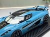 XE MÔ HÌNH KOENIGSEGG REGERA BABY BLUE,TỶ LỆ 1/18 FRONTIART