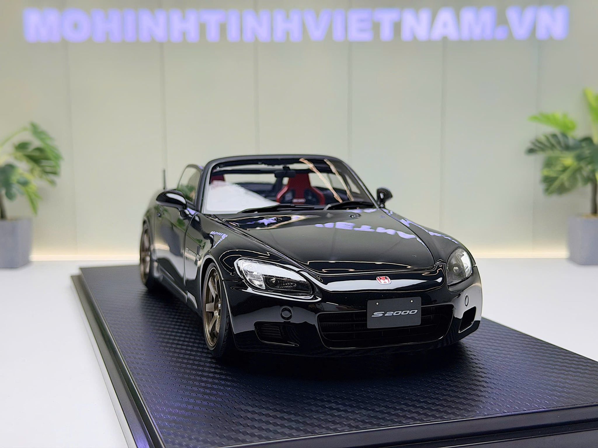 XE MÔ HÌNH HONDA S2000 BLACK,TỶ LỆ 1/18 IGNITION