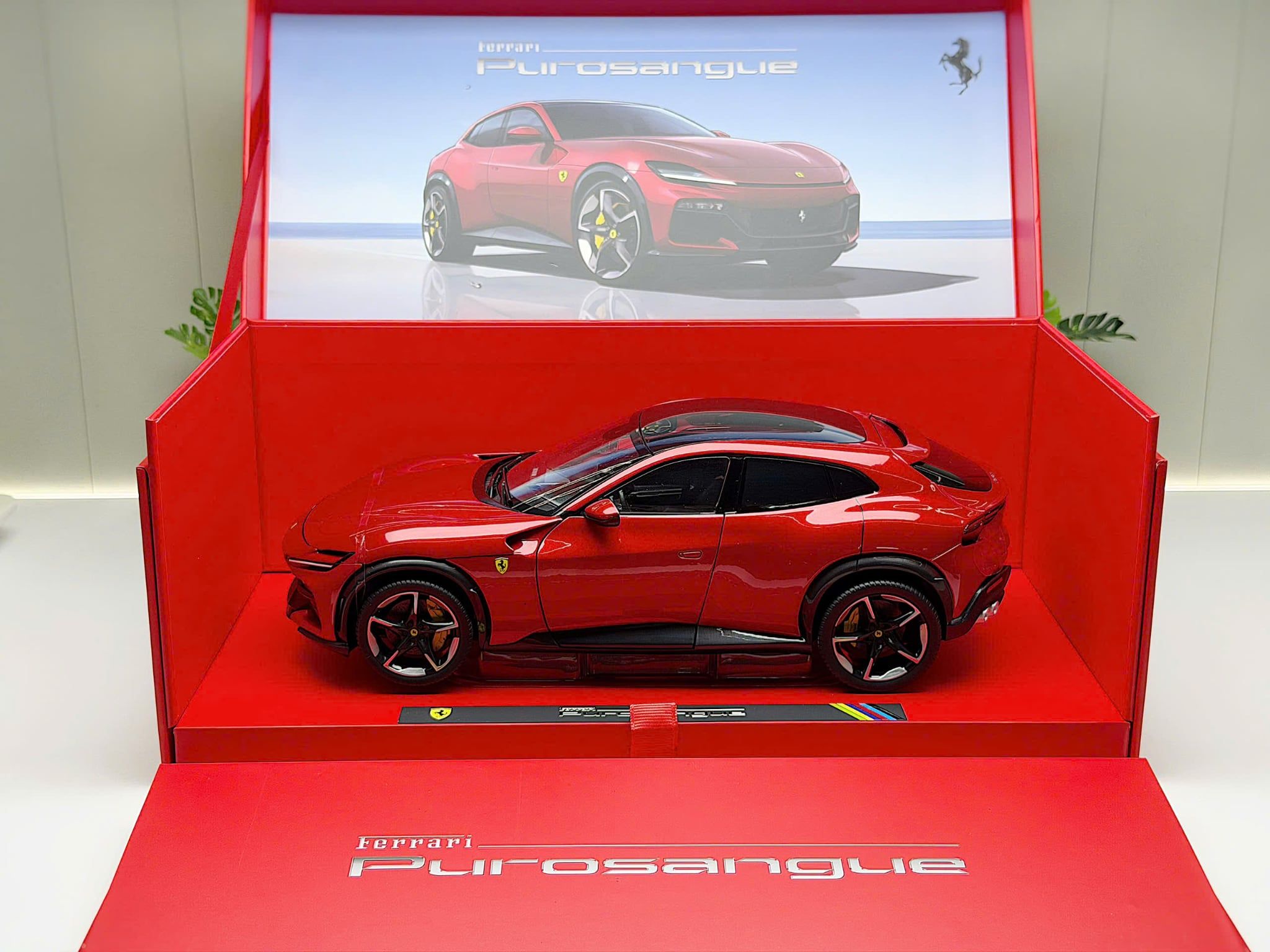 XE MÔ HÌNH FERRARI PUROSANGUE ROSSO CORSA,TỶ LỆ 1/18 BBURAGO