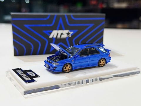  XE MÔ HÌNH SUBARU IMPREZA WRX BLUE,TỶ LỆ 1/64 ATS 
