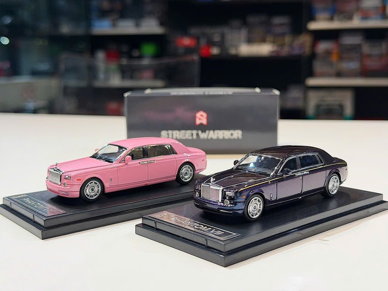 XE MÔ HÌNH ROLLS ROYCE PHANTOM,TỶ LỆ 1/64 STREET WARRIOR