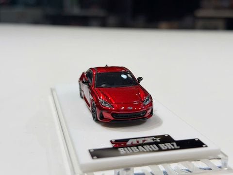 XE MÔ HÌNH SUBARU BRZ RED METALLIC,TỶ LỆ 1/64 ATS 