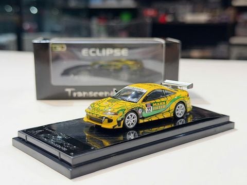  XE MÔ HÌNH MITSUBISHI ECLIPSE MANNFILTER,TỶ LỆ 1/64 TRANSCEND 