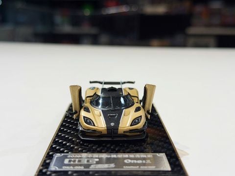  XE MÔ HÌNH HEC - KOENIGSEGG ONE:1 GOLD,TỶ LỆ 1/64 DEMON KING 