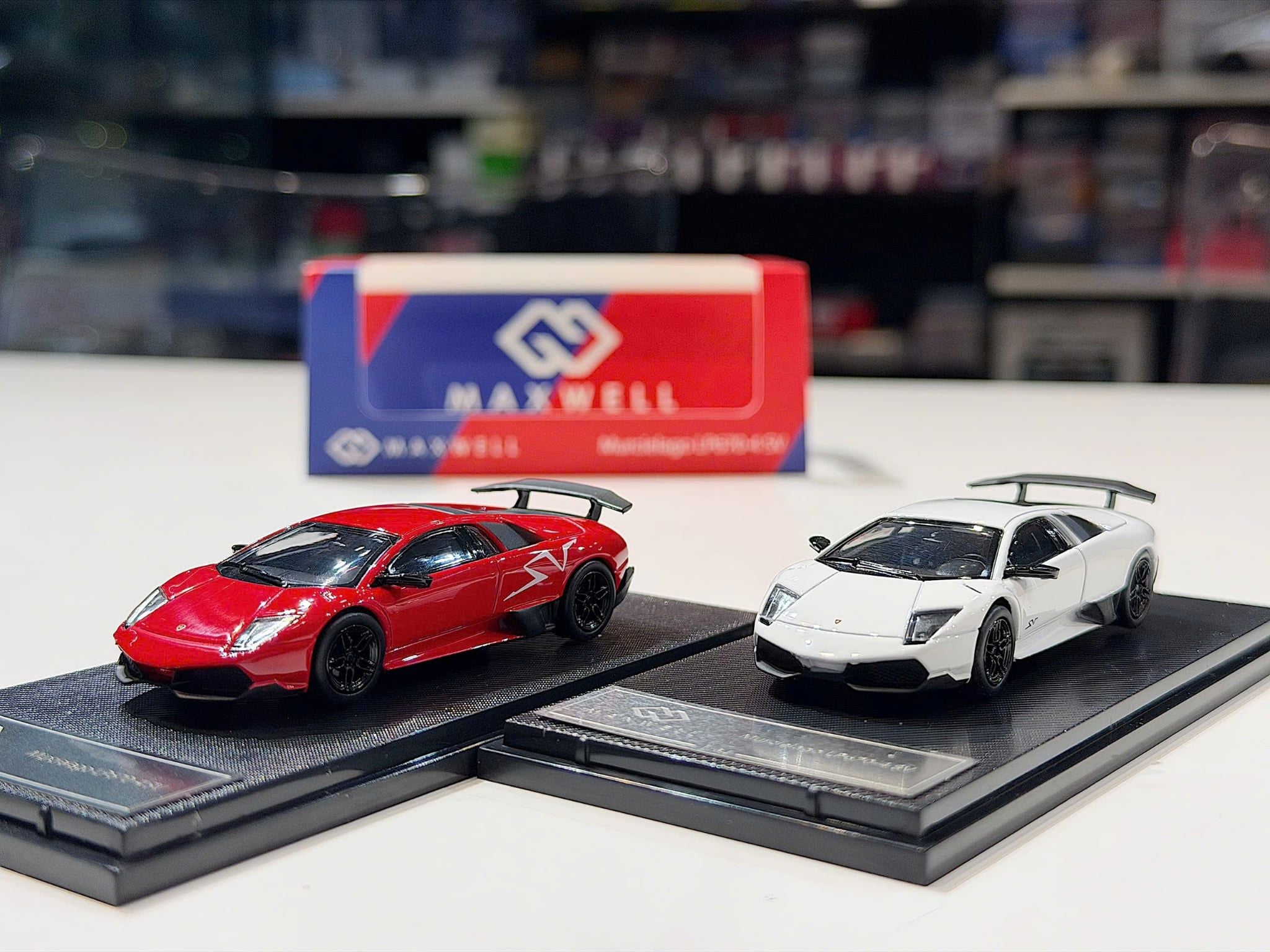 XE MÔ HÌNH LAMBORGHINI MURCIELAGO SV LP670-4,TỶ LỆ 1/64 MAXWELL