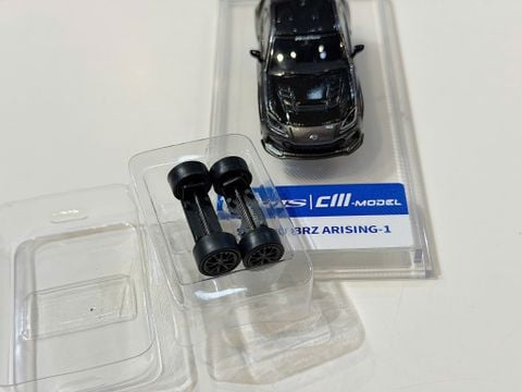 XE MÔ HÌNH SUBARU BRZ AISING-1 GREY,TỶ LỆ 1/64 INNO 