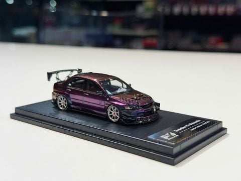  XE MÔ HÌNH MITSUBISHI LANCER EVOLUTION IX WIDEBODY CHAMELEON,TỶ LỆ 1/64 FINCLASSICALLY 