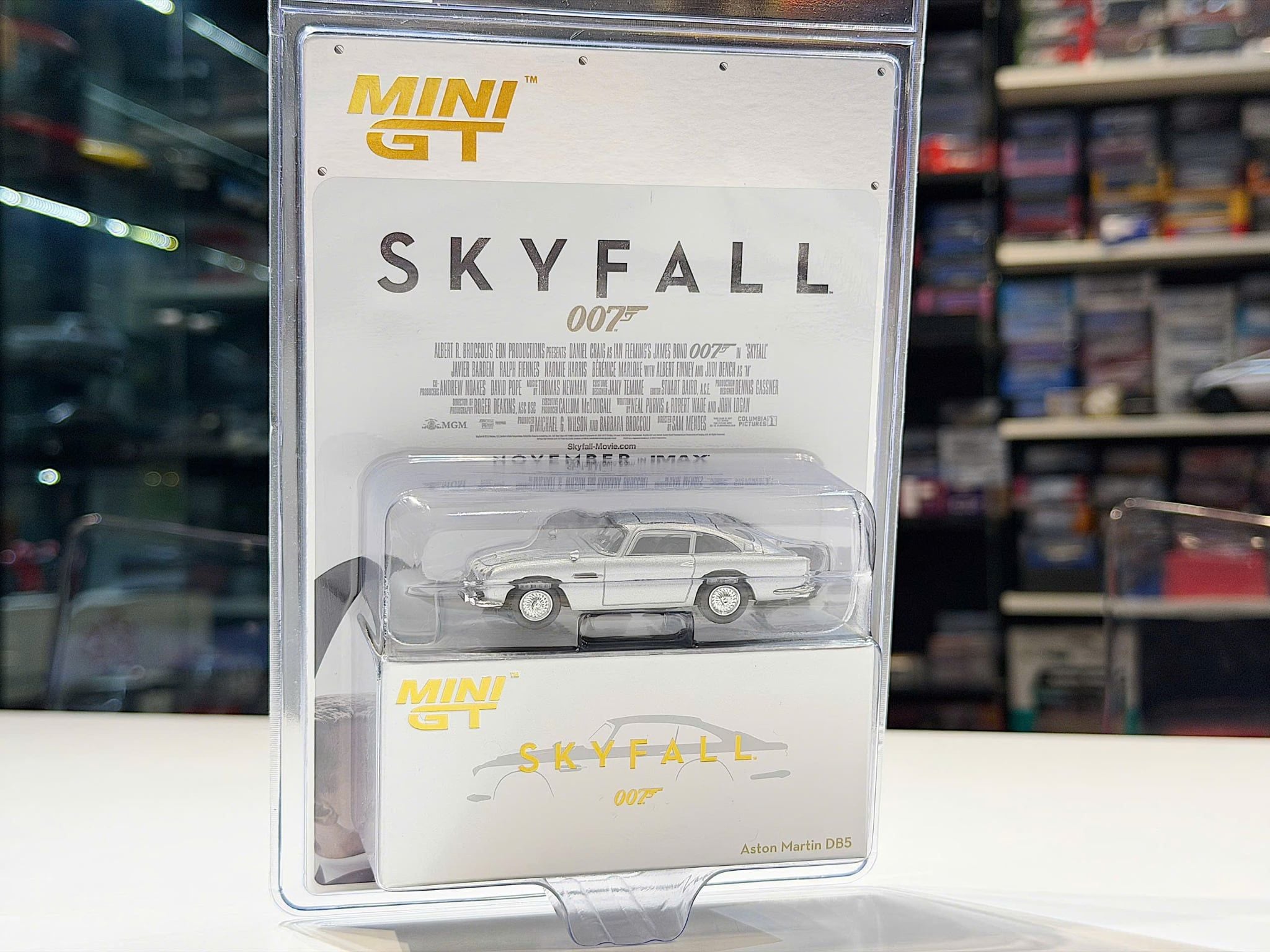 XE MÔ HÌNH ASTON MARTIN DB5 SKYFALL 007,TỶ LỆ 1/64 MINIGT (MGT00913-007E)