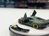 XE MÔ HÌNH LAMBORGHINI LAMBORGHINI AVENTADOR LBWK REAL CARBON GREEN,TỶ LỆ 1/64 PGM