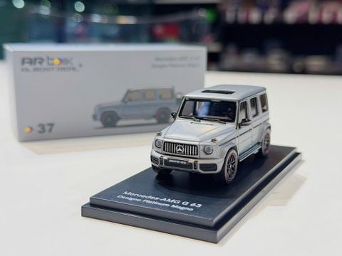  XE MÔ HÌNH MERCDES BENZ G63 AMG DESIGNO PLATINUM MAGNO,TỶ LỆ 1/64 ALMOST REAL 