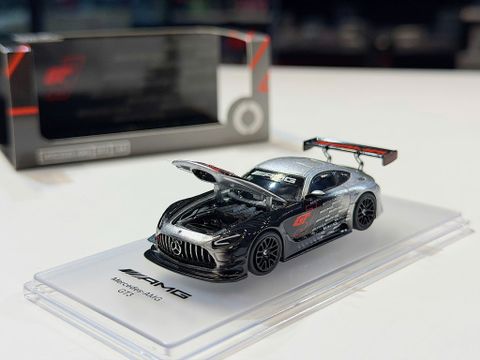  XE MÔ HÌNH MERCEDES BENZ AMG GT3 SILVER/BLACK,TỶ LỆ 1/64 KILO 