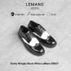  Giày da bò Derby Wingtip Black White LeMans DB02T, bảo hành 24 tháng 