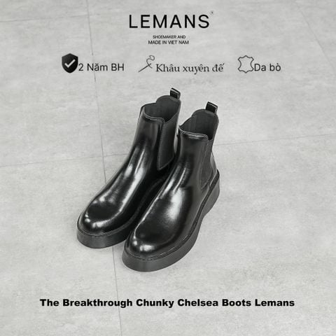  The Breakthrough Chunky Chelsea Boots Lemans - BST độc quyền - Bảo hành 24 tháng 