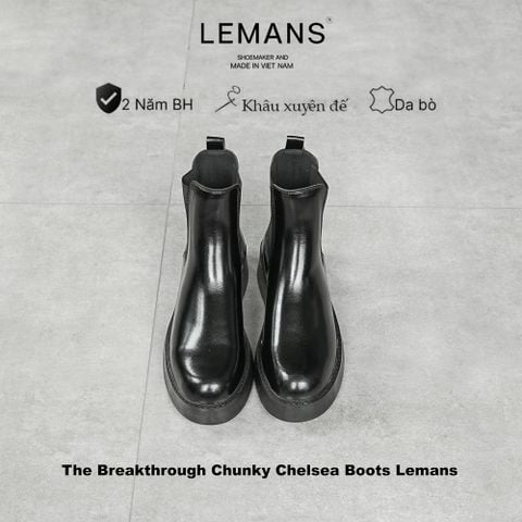  The Breakthrough Chunky Chelsea Boots Lemans - BST độc quyền - Bảo hành 24 tháng 