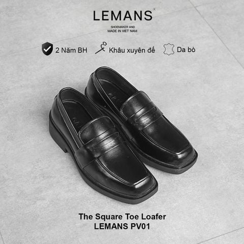  The Square Toe Penny Loafer Back LeMans PV01, bảo hành 24 tháng 