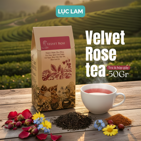  Trà Hoa Thảo Mộc Velvet Rose - HỘP 50 G 