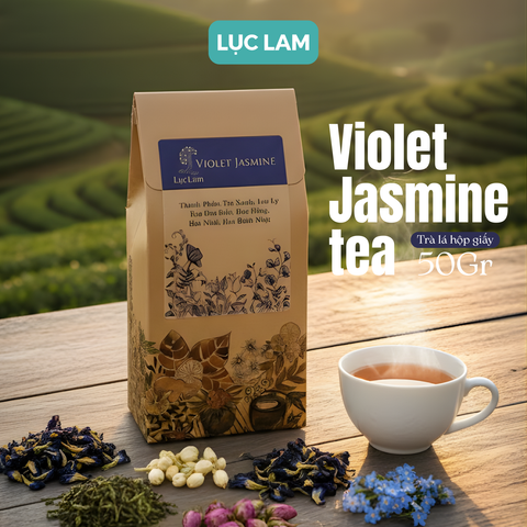  Trà Hoa Thảo Mộc Violet Jasmine - HỘP 50g 