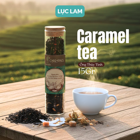  Trà Hoa Thảo Mộc Caramel - Ống Thủy Tinh Nút Bần 15g 