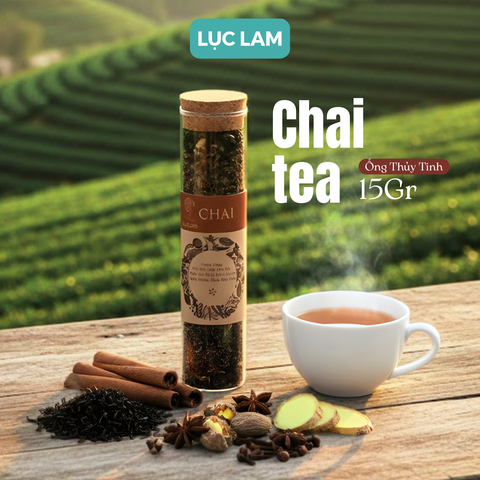  Trà Hoa Thảo Mộc Chai Tea - Ống Thủy Tinh Nút Bần 15g 