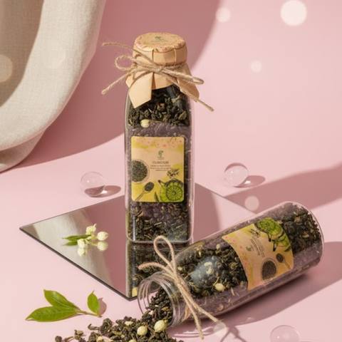  Trà Oolong Nhài - Chai thủy tinh vuông 