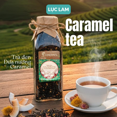  Trà Hoa Thảo Mộc Caramel - Chai thủy tinh vuông 