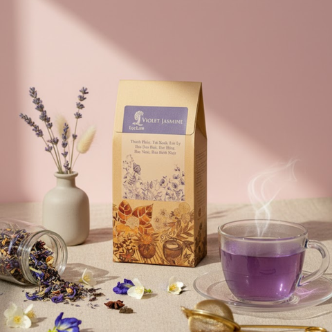  Trà Hoa Thảo Mộc Violet Jasmine - HỘP 50g 