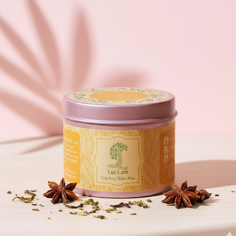 Trà Hoa Thảo Mộc  Golden Peach - Lon thiếc 30g 