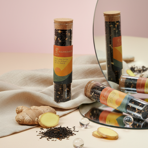  Trà Hoa Thảo Mộc Asian Sunset - Ống Thủy Tinh Nút Bần 15g 