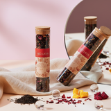  Trà Hoa Thảo Mộc Red lava - Ống Thủy Tinh Nút Bần 15g 