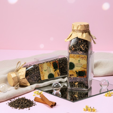  Trà Oolong Quế Mộc - Chai thủy tinh vuông 