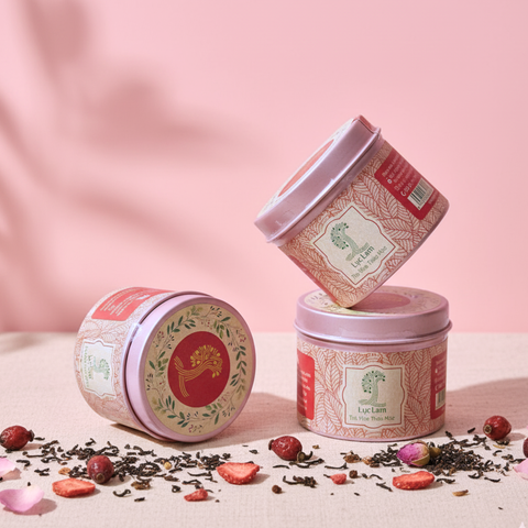  Trà Hoa Thảo Mộc  Red Lava - Lon thiếc 30g 