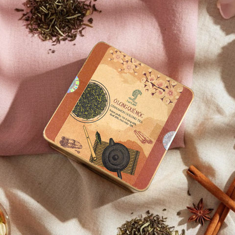  Trà Olong Quế Mộc - Hộp thiếc 50g 