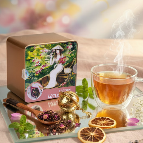 Trà Lotus - Hộp Thiếc 50g 