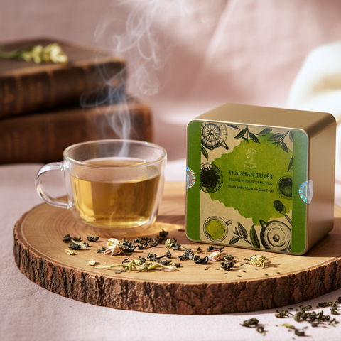  Trà Shan Tuyết - Hộp thiếc 50 g 