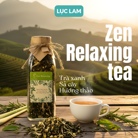  Trà Hoa Thảo Mộc Zen Relaxing - Chai thủy tinh vuông 