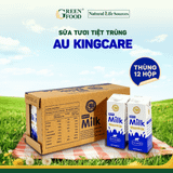  Sữa Tươi Nguyên kem AU KingCare Cao cấp từ Úc - Thùng 12 hộp 1L 