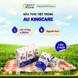  Sữa Tươi Tiệt Trùng AU Kingcare - Hộp 200ml 