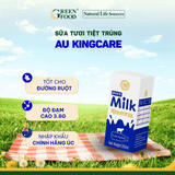  Sữa Tươi Tiệt Trùng AU Kingcare - Hộp 200ml 