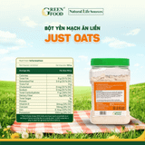  Bột yến mạch nguyên chất ăn liền Just Oats - Hộp 396g 