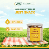  Hạnh Nhân Mỹ Rang Bơ Just Snack - 160g 