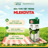  Sữa Tươi Ít Béo Mlekovita Ba Lan - Thùng 12 Hộp 1L 
