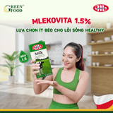  Sữa Tươi Ít Béo Mlekovita Ba Lan - Thùng 12 Hộp 1L 